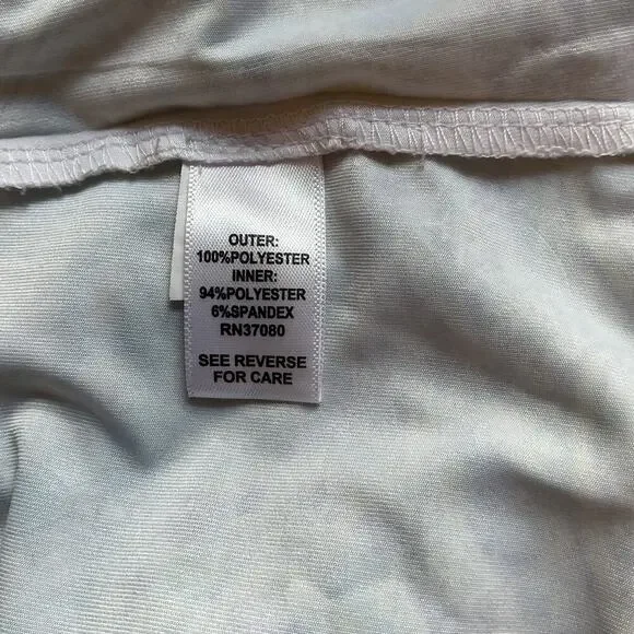 Cato Teal Sleeveless Subliminal Tank W/ Matching Handkerchief Poncho Plus 22/24 - Picture 9 of 11